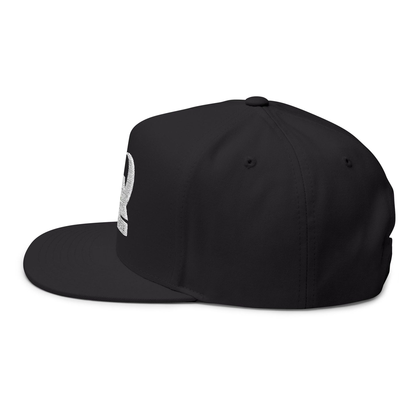 Flat Bill Cap - Embroidered MX Disc Golf - white logo