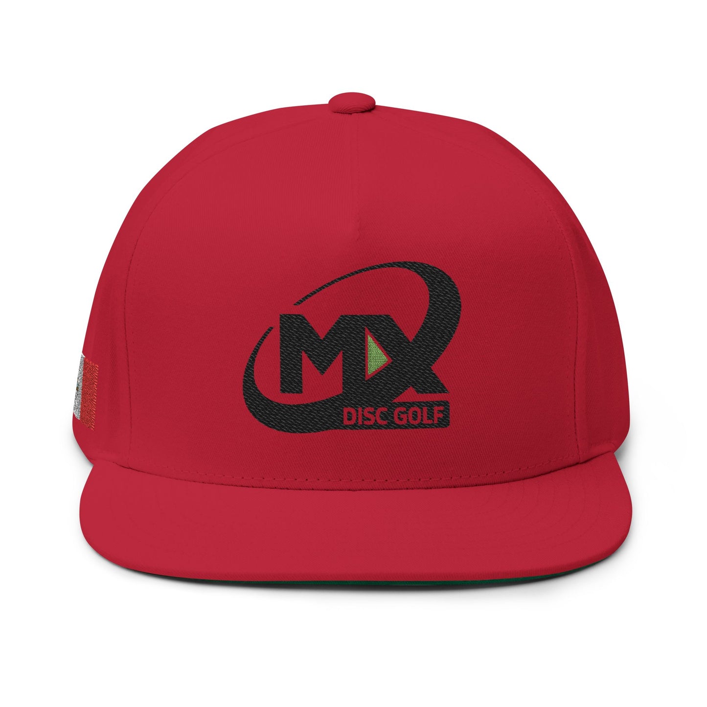 Flat Bill Cap - Embroidered MX Disc Golf logo + Mexican flag