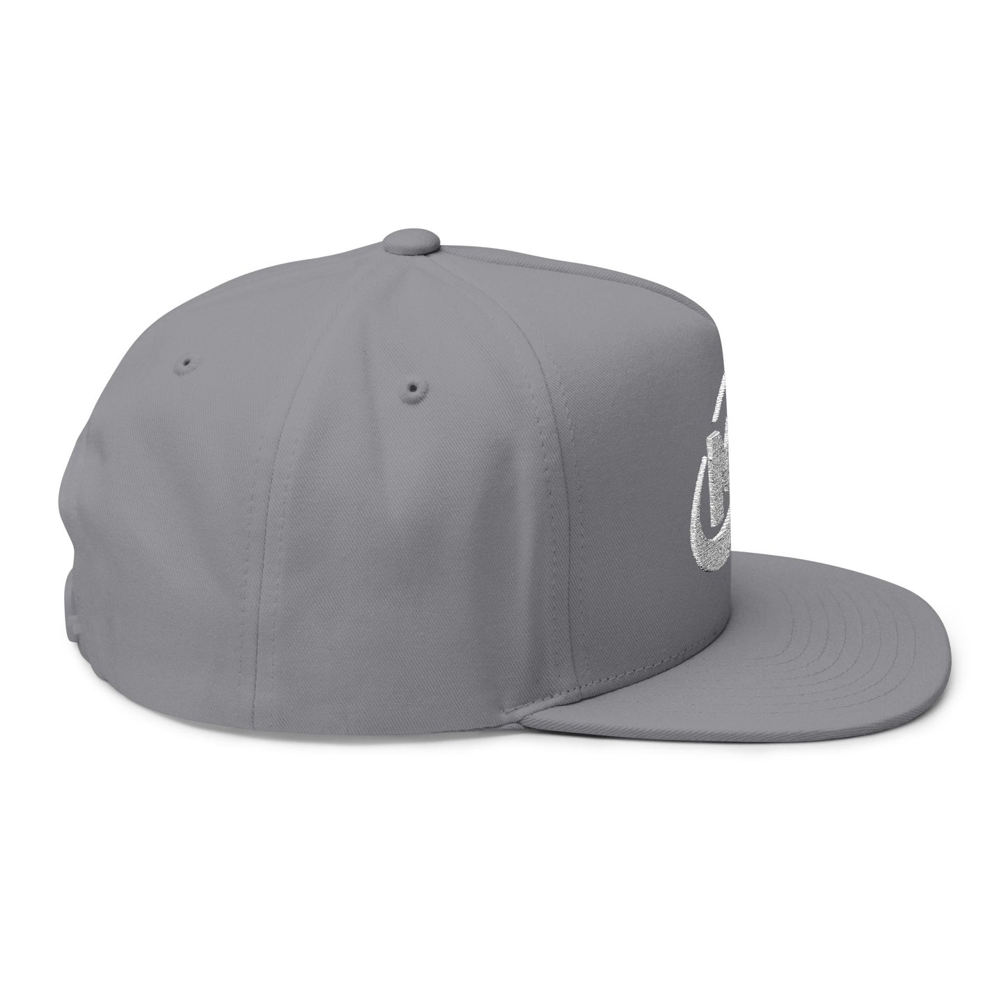 Flat Bill Cap - Embroidered MX Disc Golf - white logo