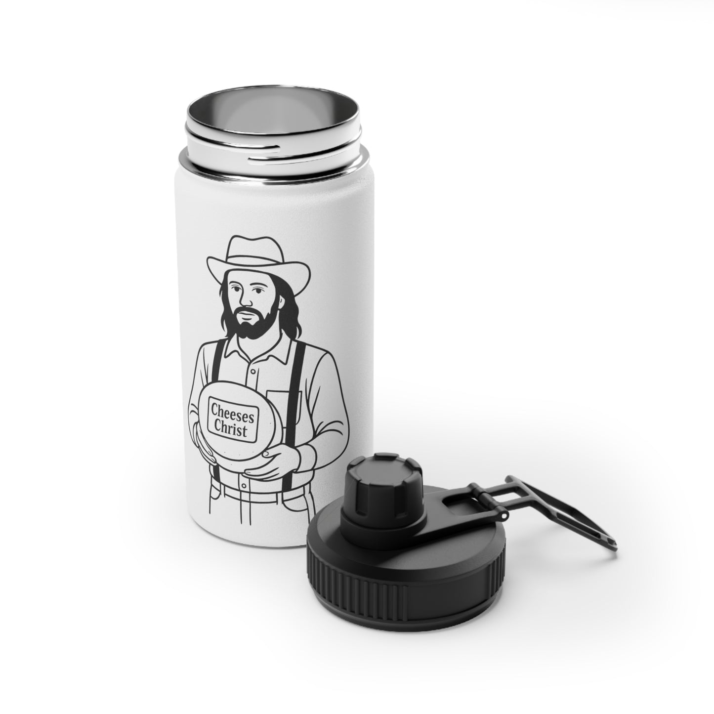 Stainless Steel Water Bottle - Cheeses Christ