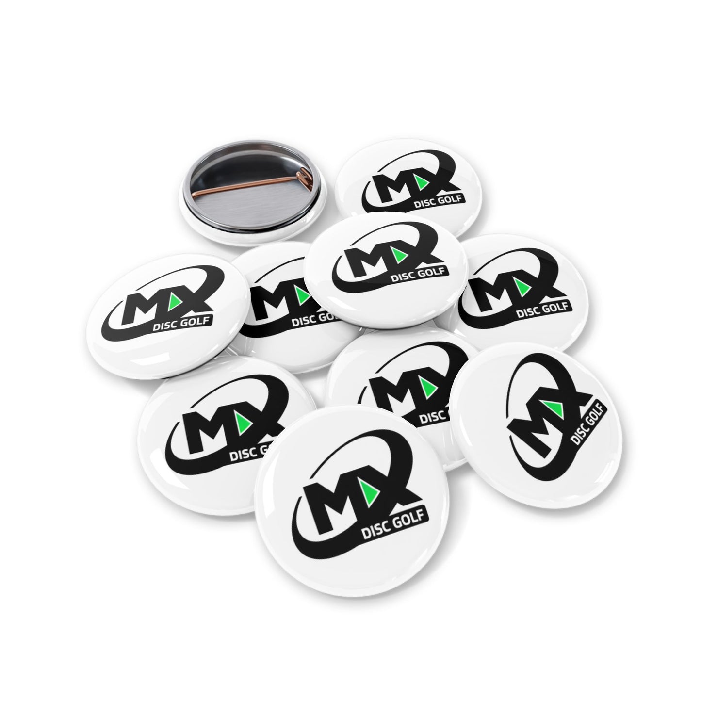 Round Pins - MX disc golf logo
