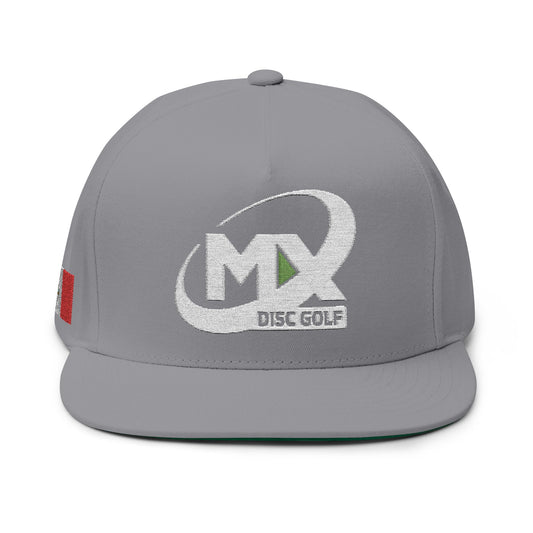 Flat Bill Cap - Embroidered MX Disc Golf withe logo + Mexican flag