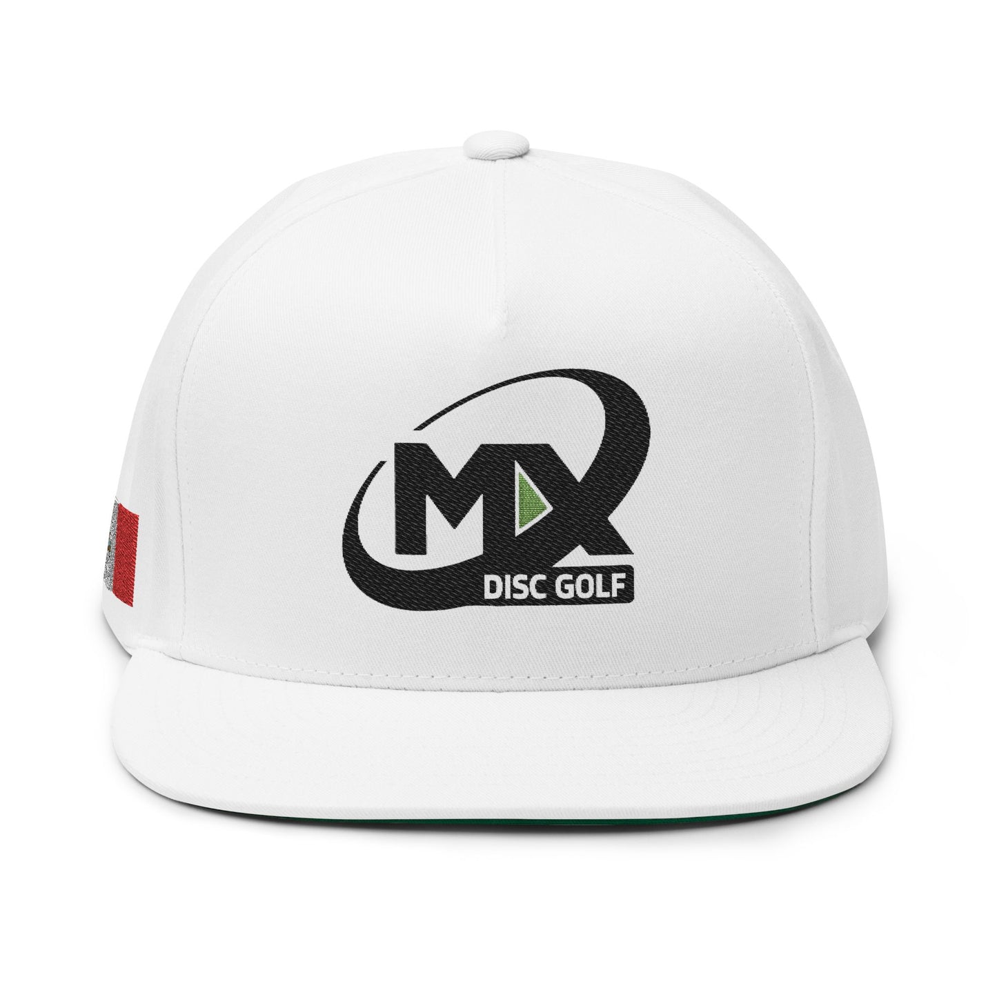 Flat Bill Cap - Embroidered MX Disc Golf logo + Mexican flag