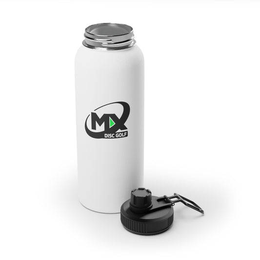 Stainless Steel Water Bottle - MX disc golf logo