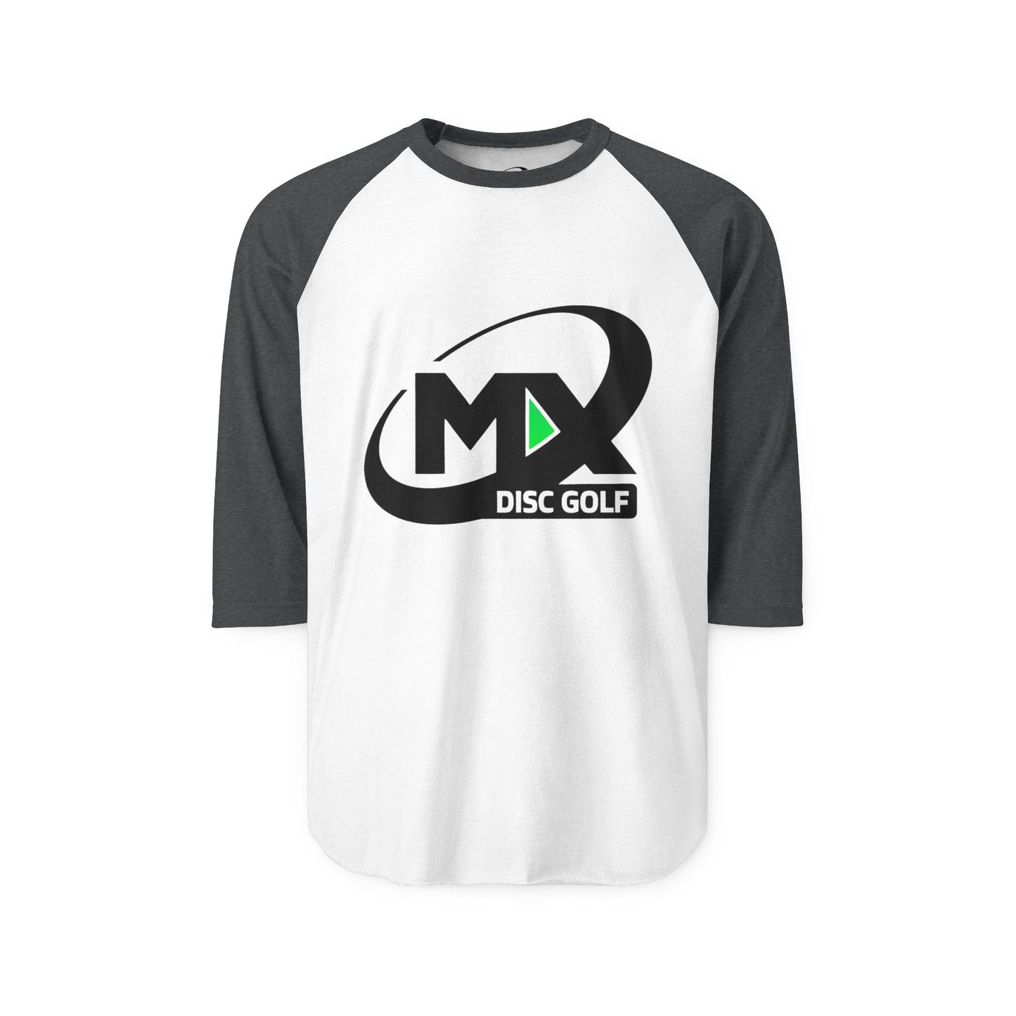Unisex Disc Golf Raglan Shirt - MX disc golf logo