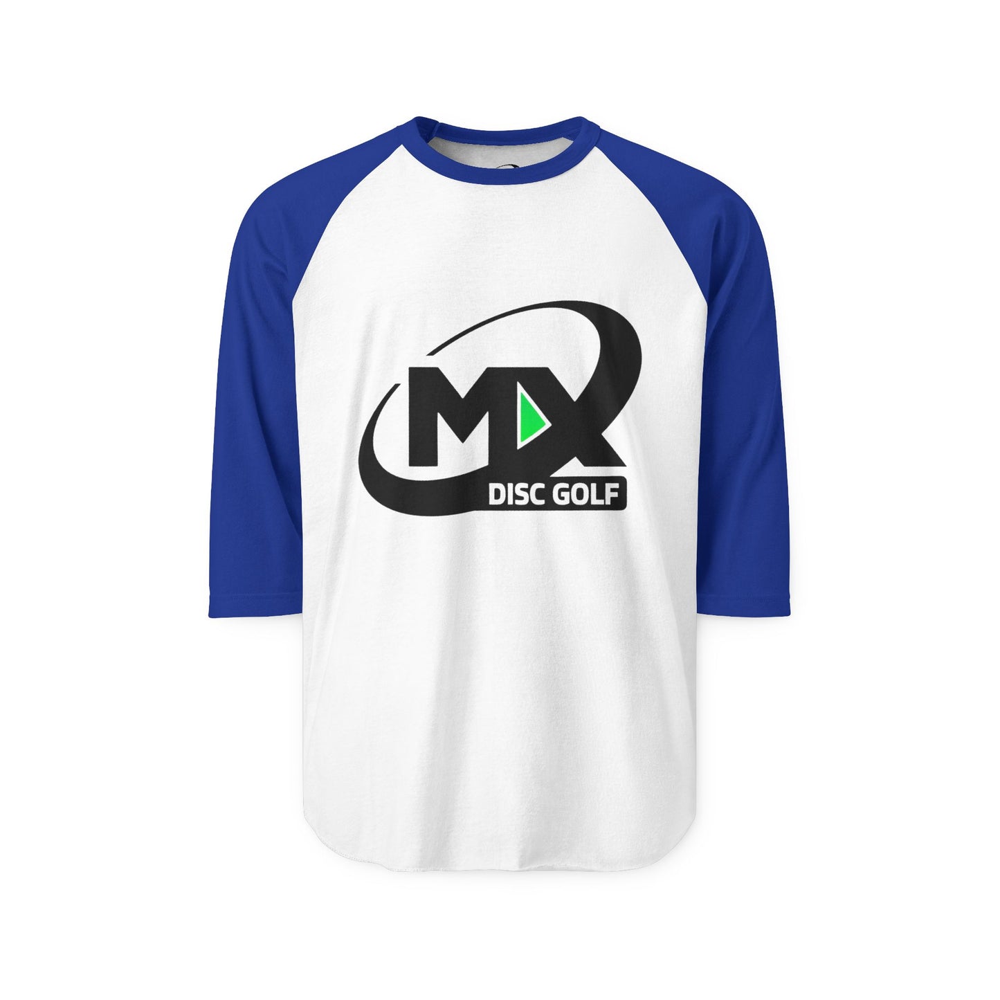 Unisex Disc Golf Raglan Shirt - MX disc golf logo