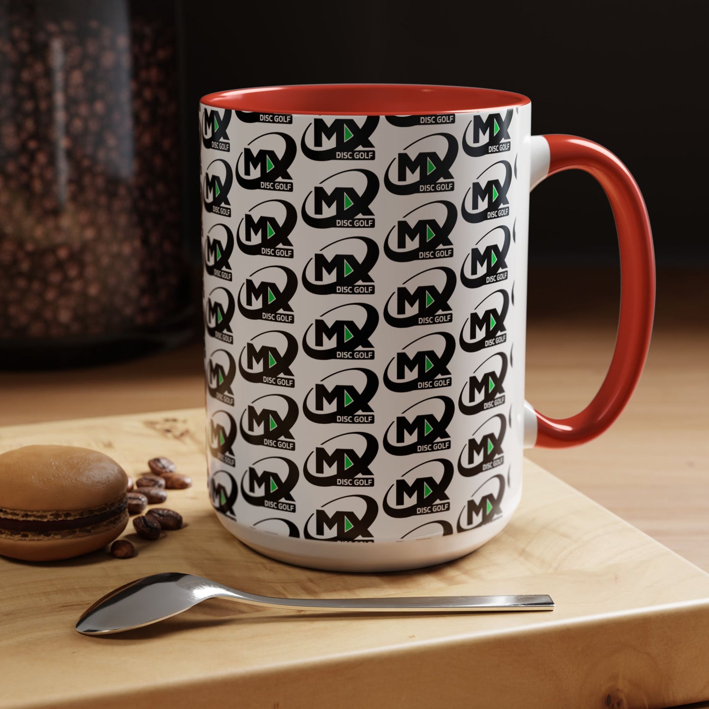 Coffee Mug MX disc golf logo