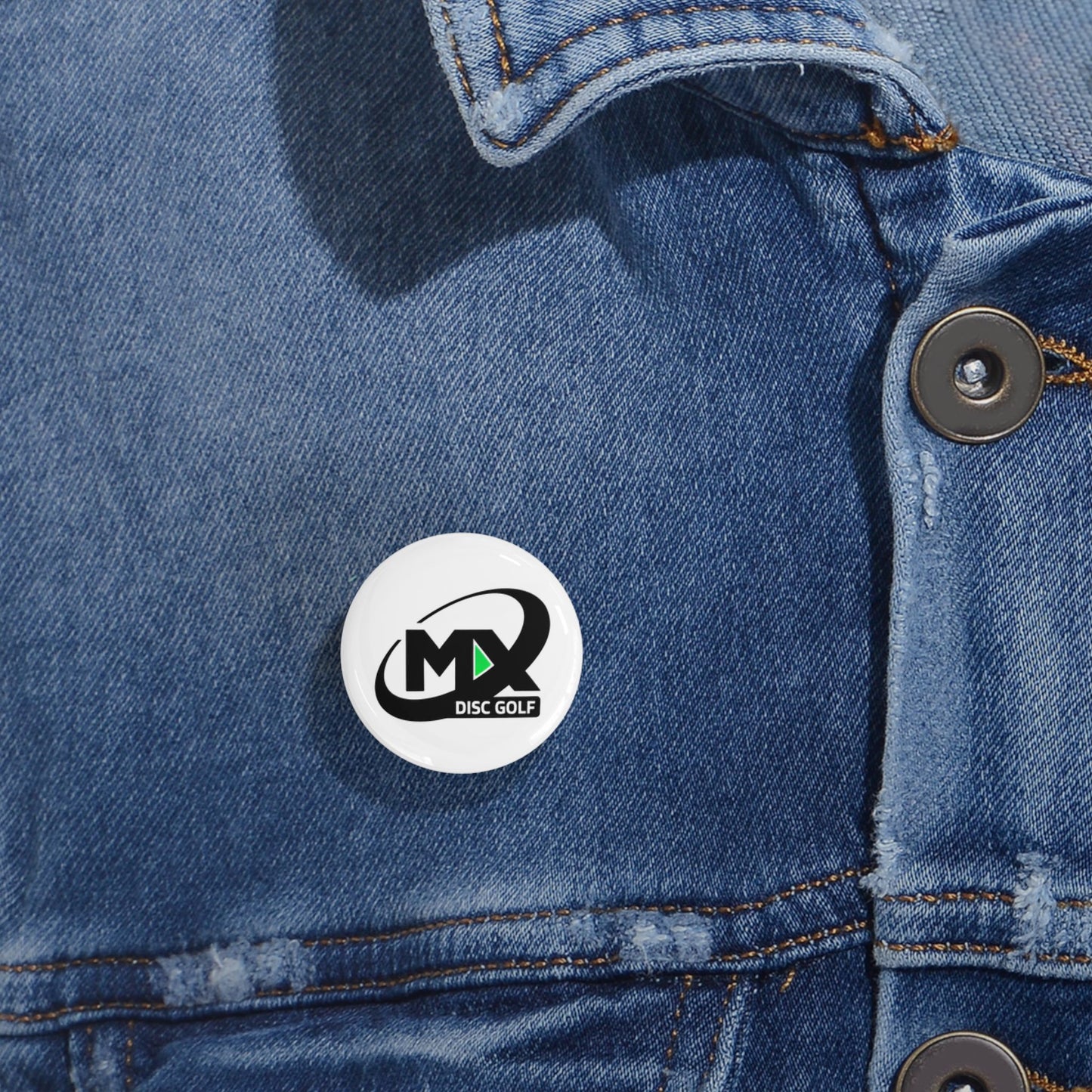 Round Pins - MX disc golf logo