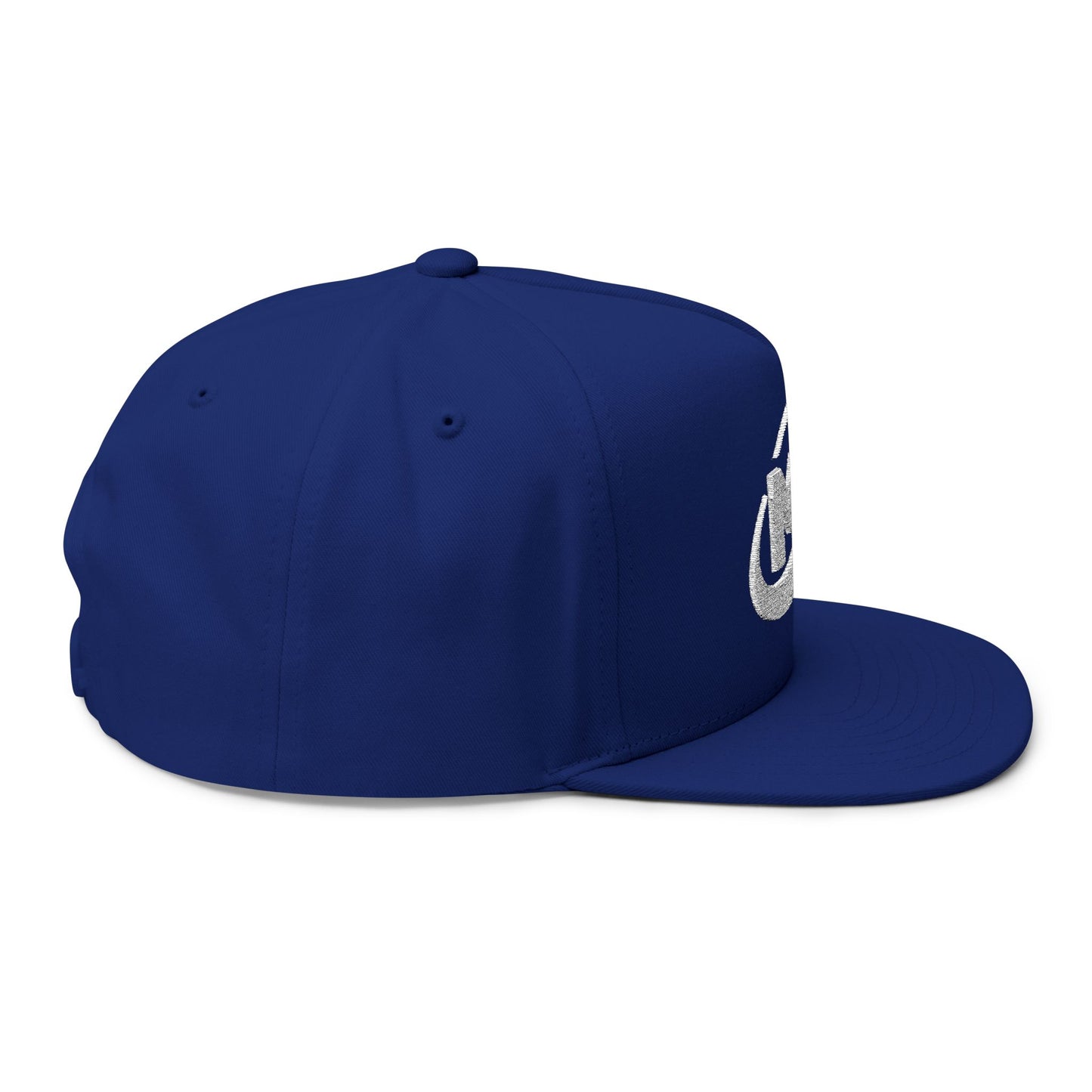 Flat Bill Cap - Embroidered MX Disc Golf - white logo