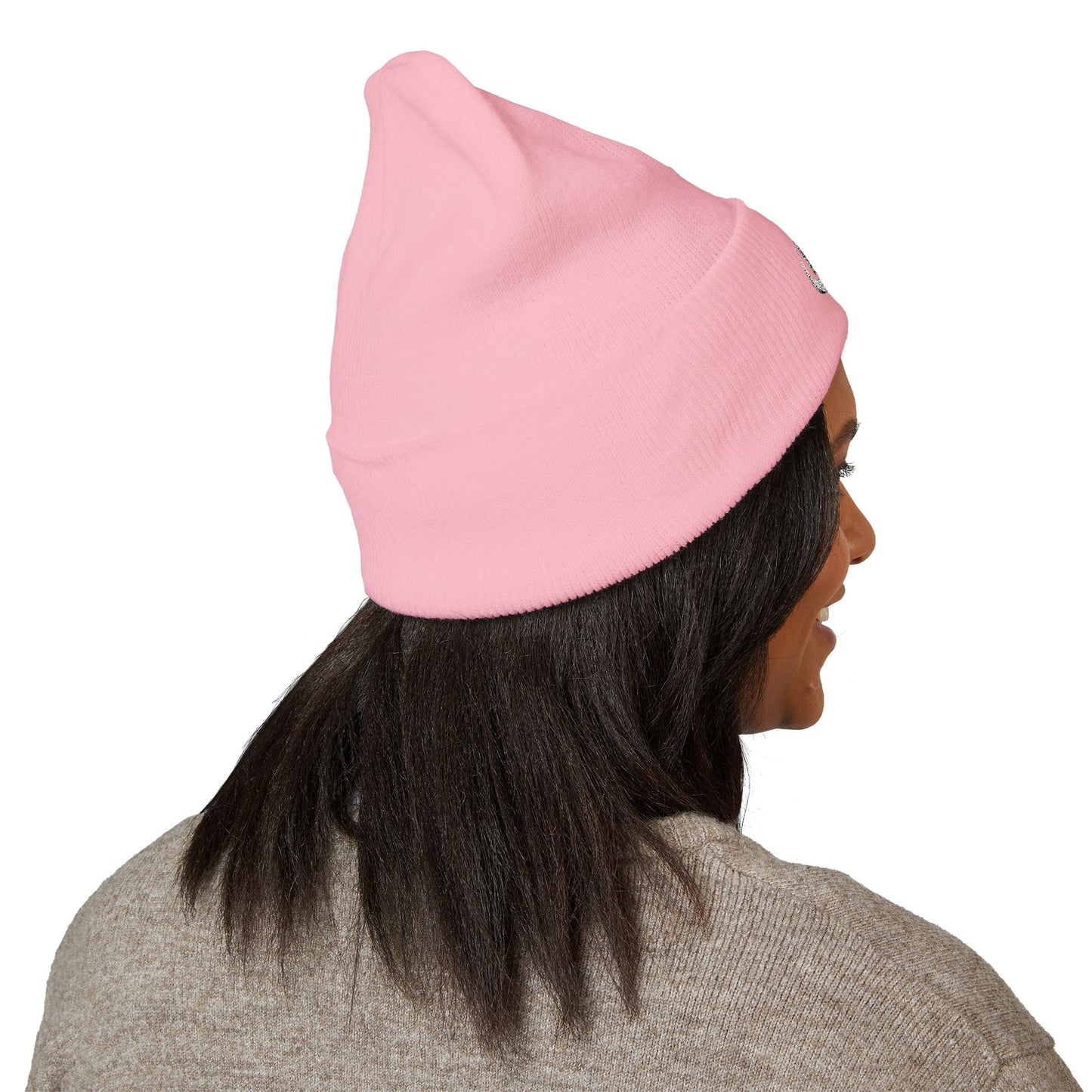 Embroidered Beanie Hat - MX disc golf white logo