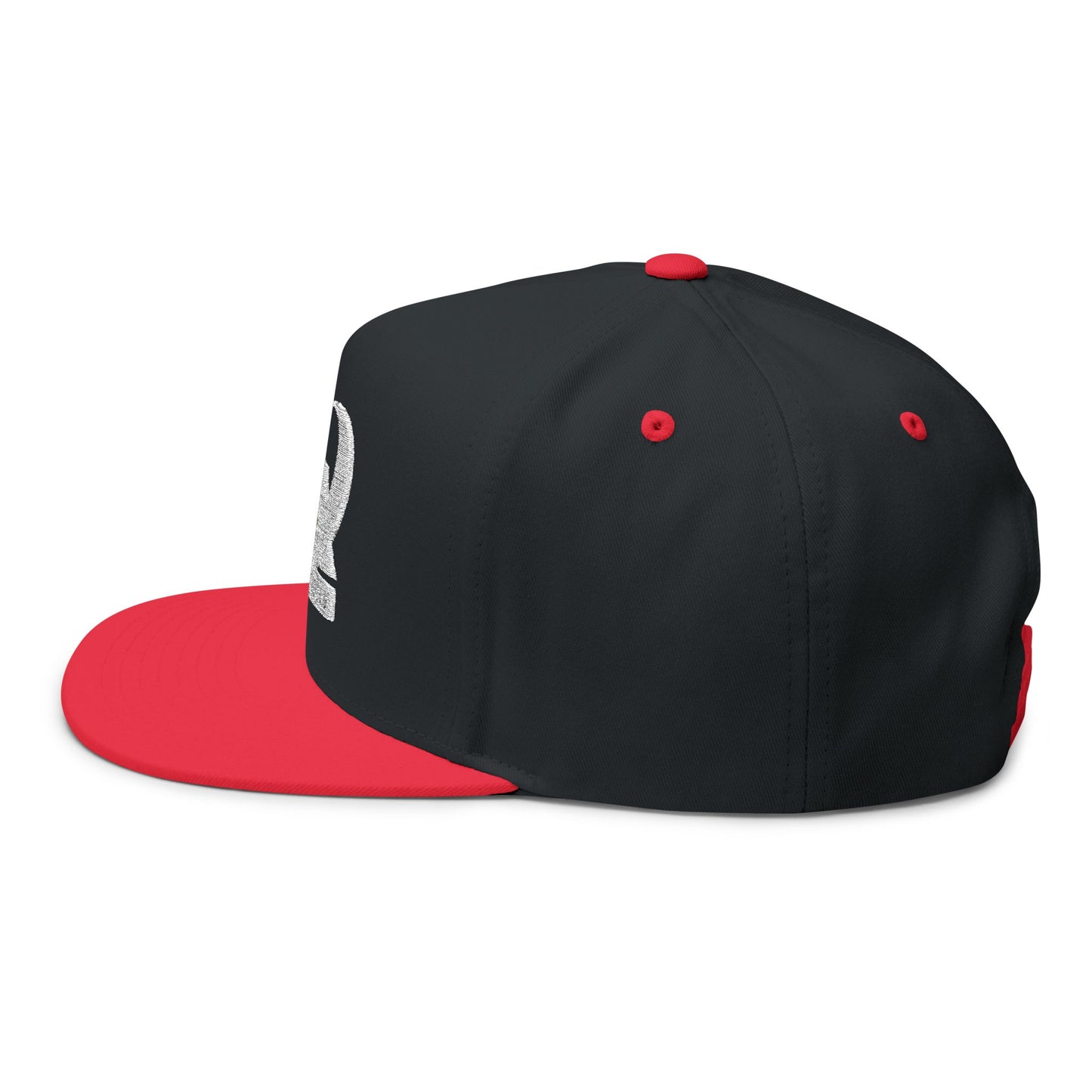 Flat Bill Cap - Embroidered MX Disc Golf - white logo