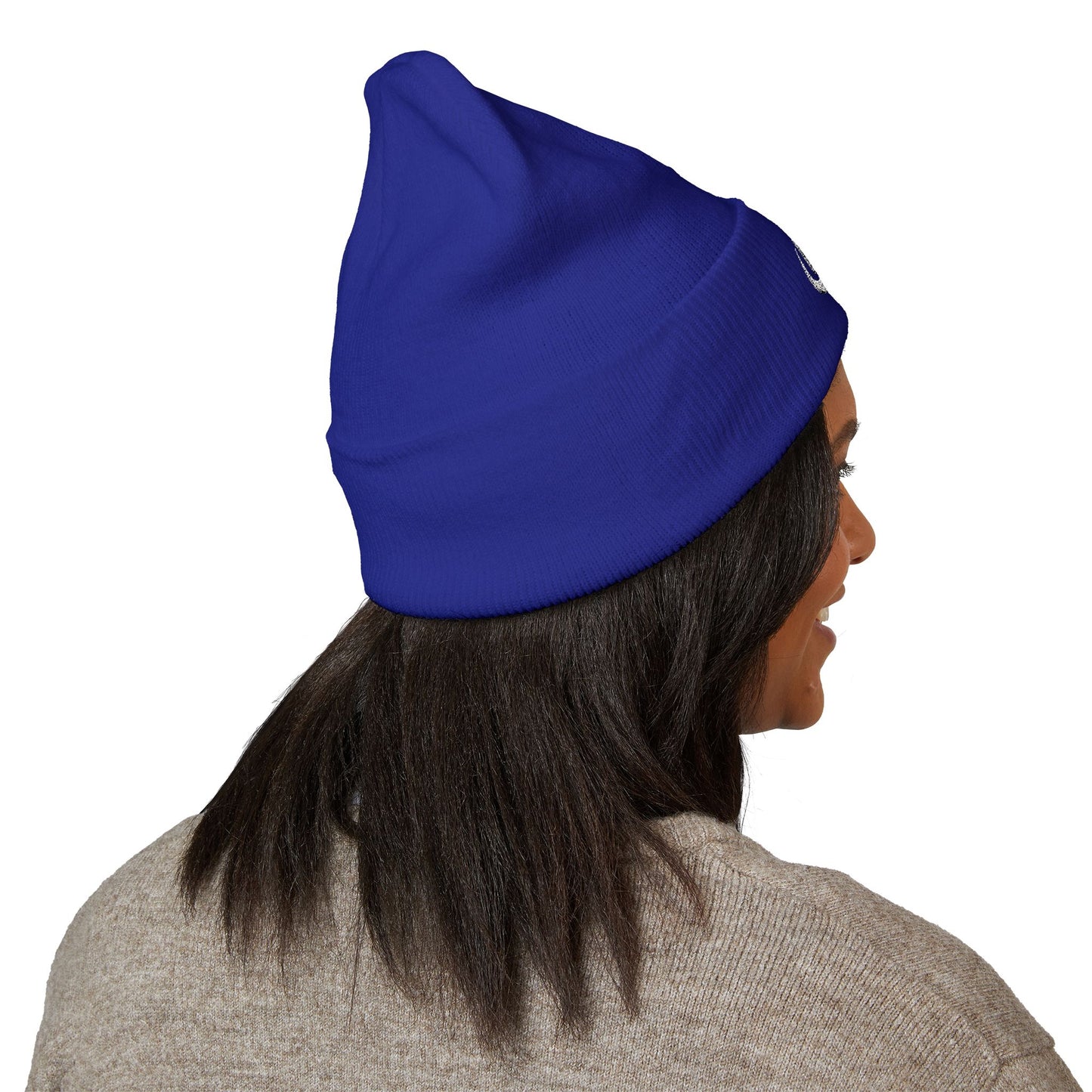 Embroidered Beanie Hat - MX disc golf white logo