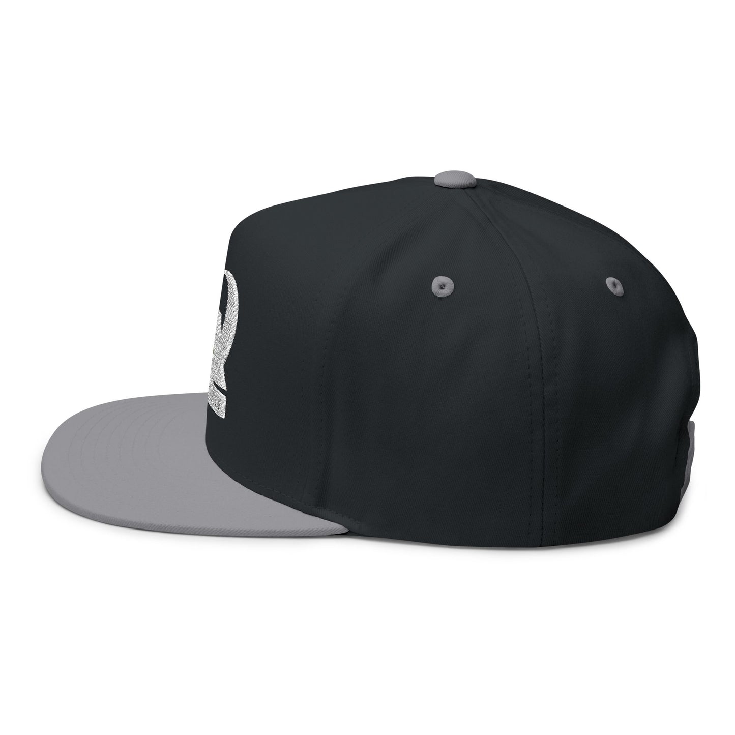Flat Bill Cap - Embroidered MX Disc Golf - white logo