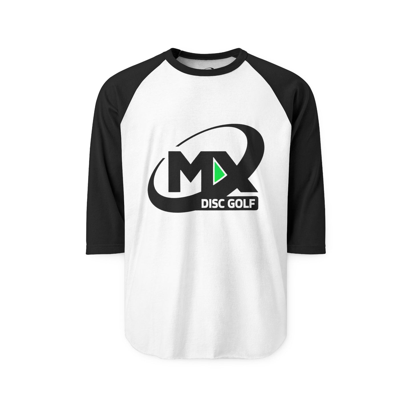 Unisex Disc Golf Raglan Shirt - MX disc golf logo
