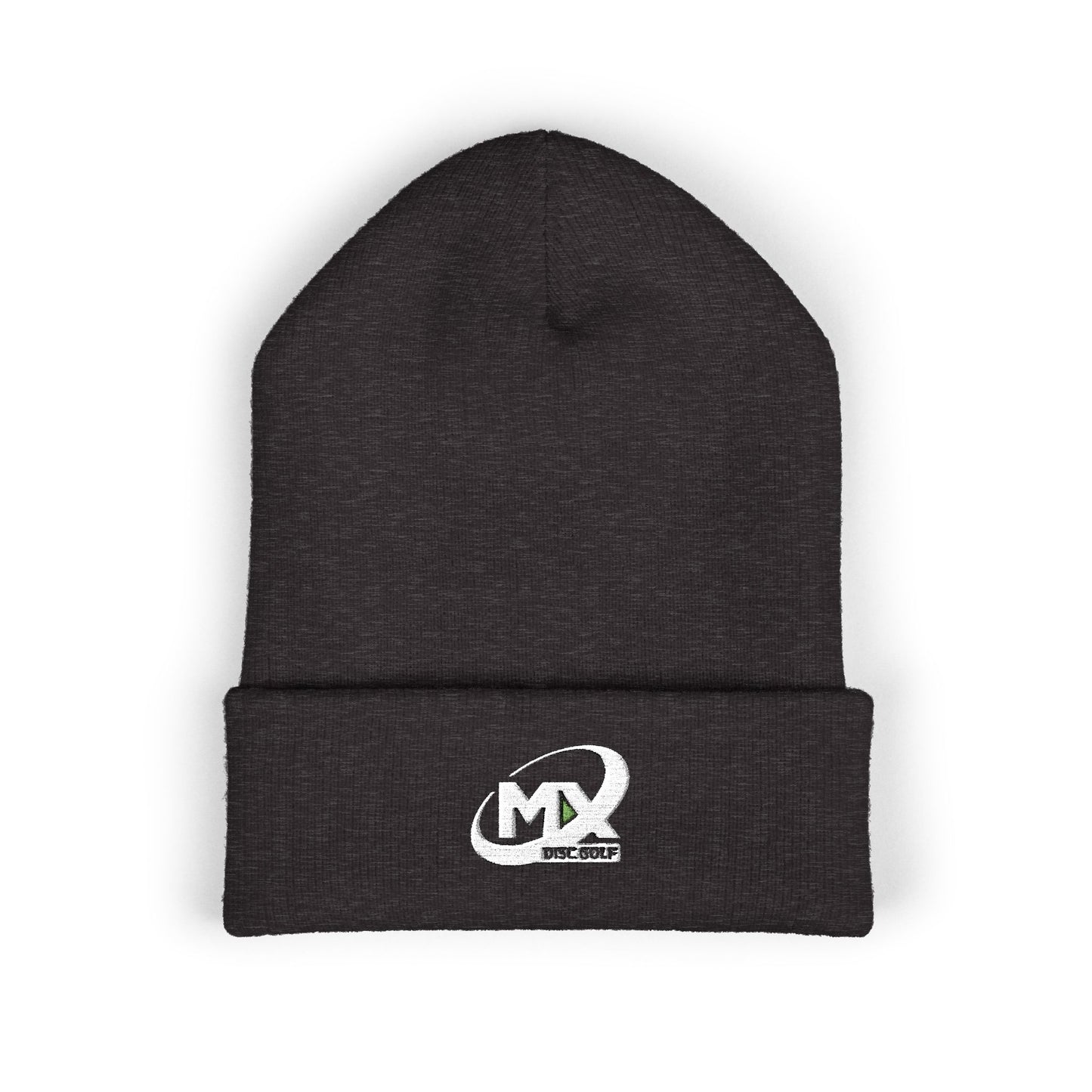 Embroidered Beanie Hat - MX disc golf white logo