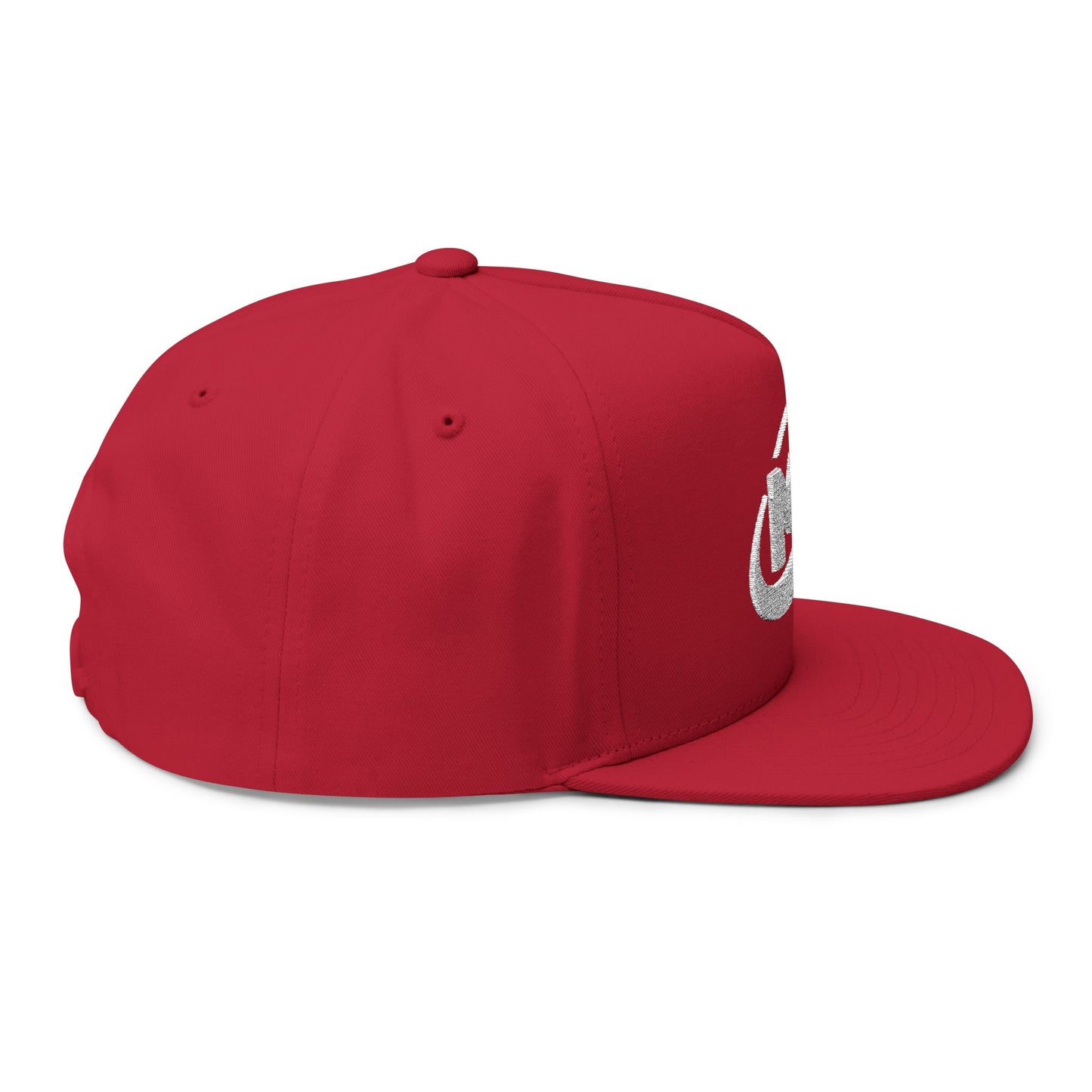 Flat Bill Cap - Embroidered MX Disc Golf - white logo