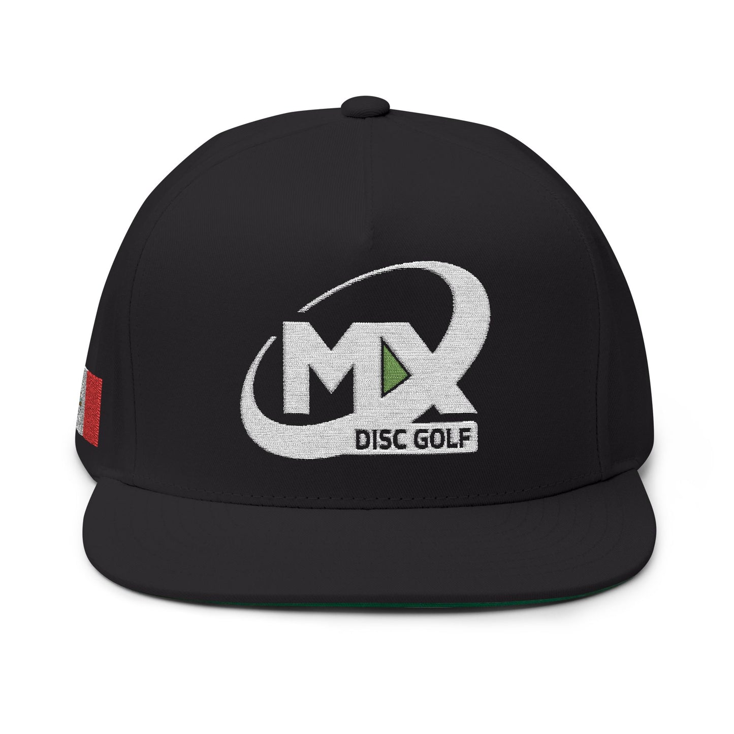 Flat Bill Cap - Embroidered MX Disc Golf withe logo + Mexican flag