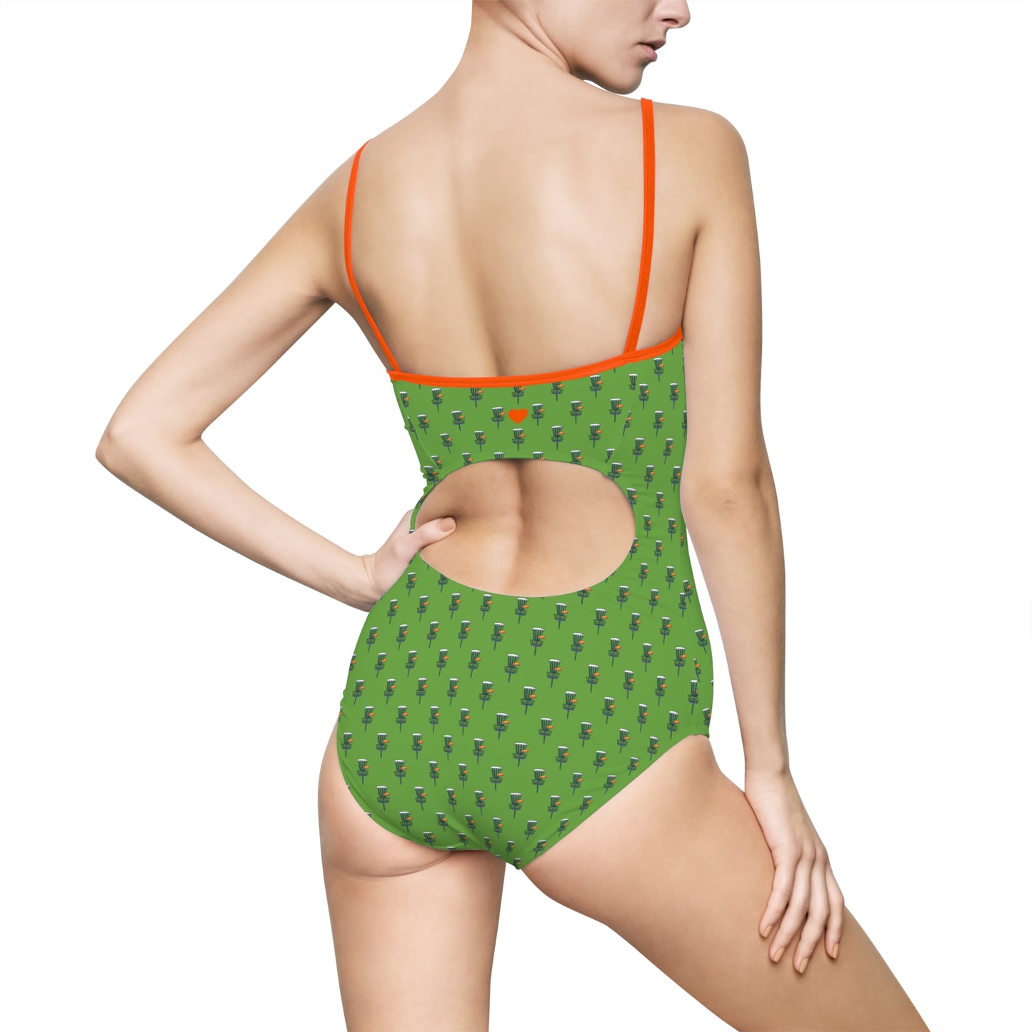 Chic Women's One-Piece Swimsuit - Disc Golf