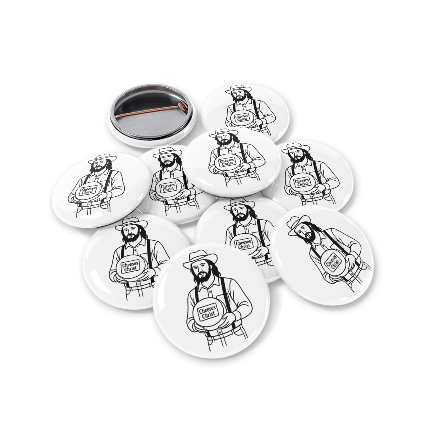 Round Pins - Cheeses Christ