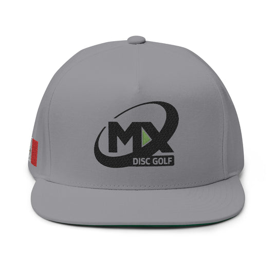 Flat Bill Cap - Embroidered MX Disc Golf logo + Mexican flag