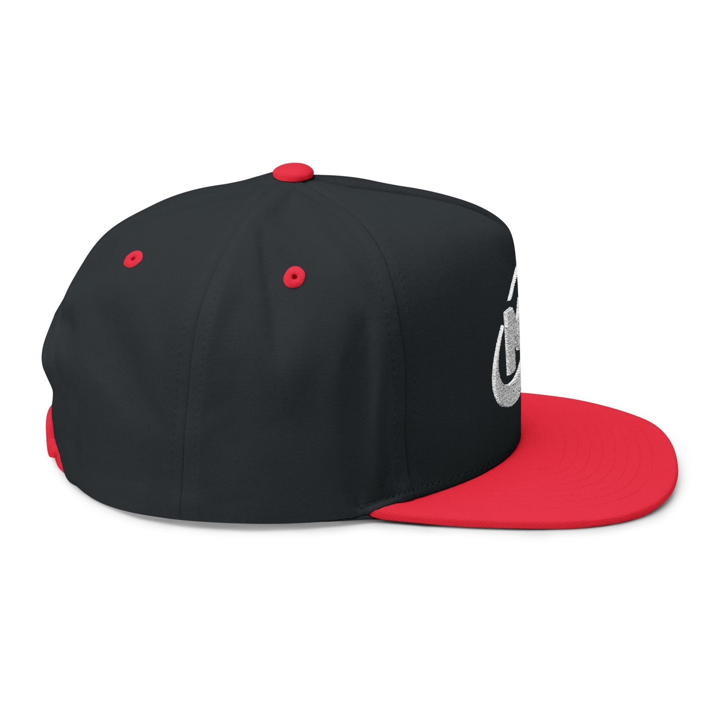 Flat Bill Cap - Embroidered MX Disc Golf - white logo
