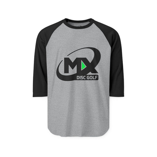 Unisex Disc Golf Raglan Shirt - MX disc golf logo