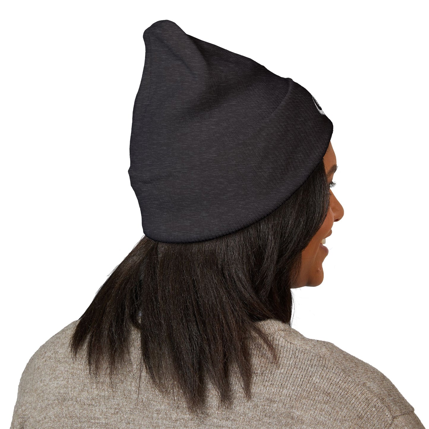 Embroidered Beanie Hat - MX disc golf white logo
