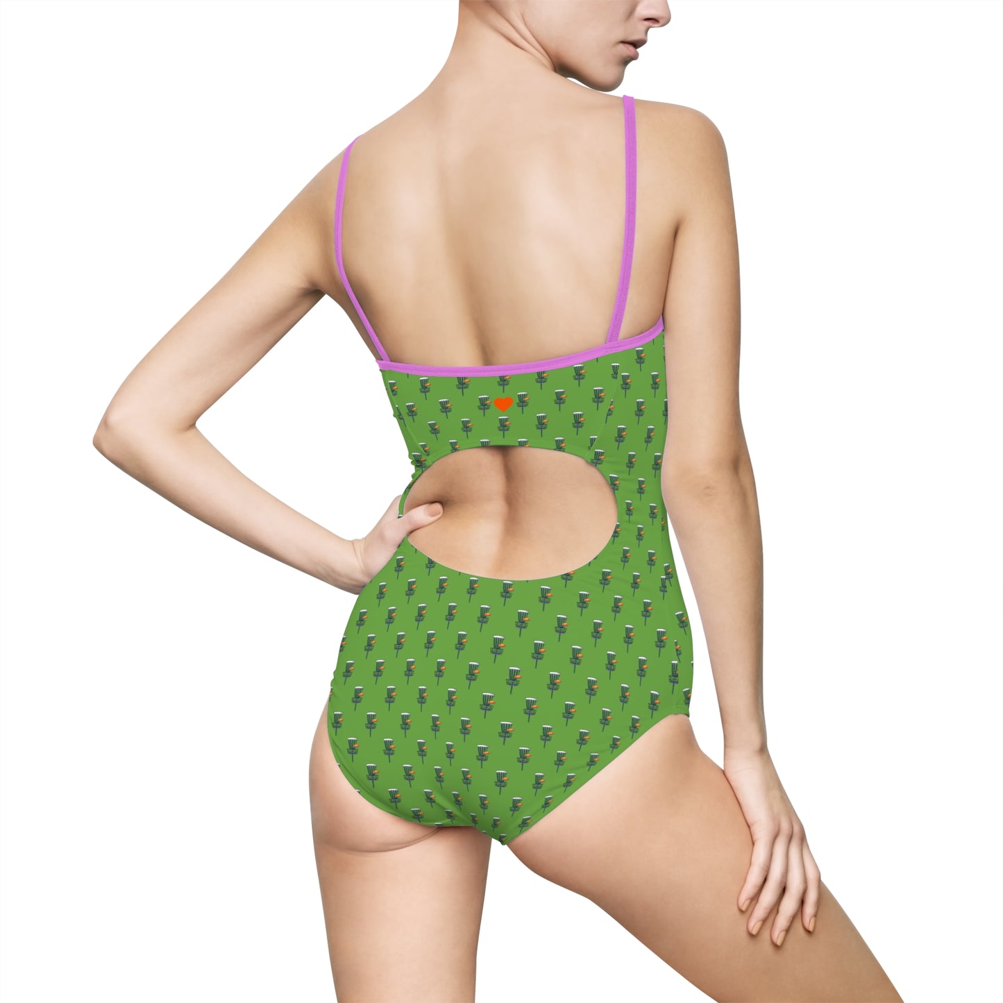 Chic Women's One-Piece Swimsuit - Disc Golf