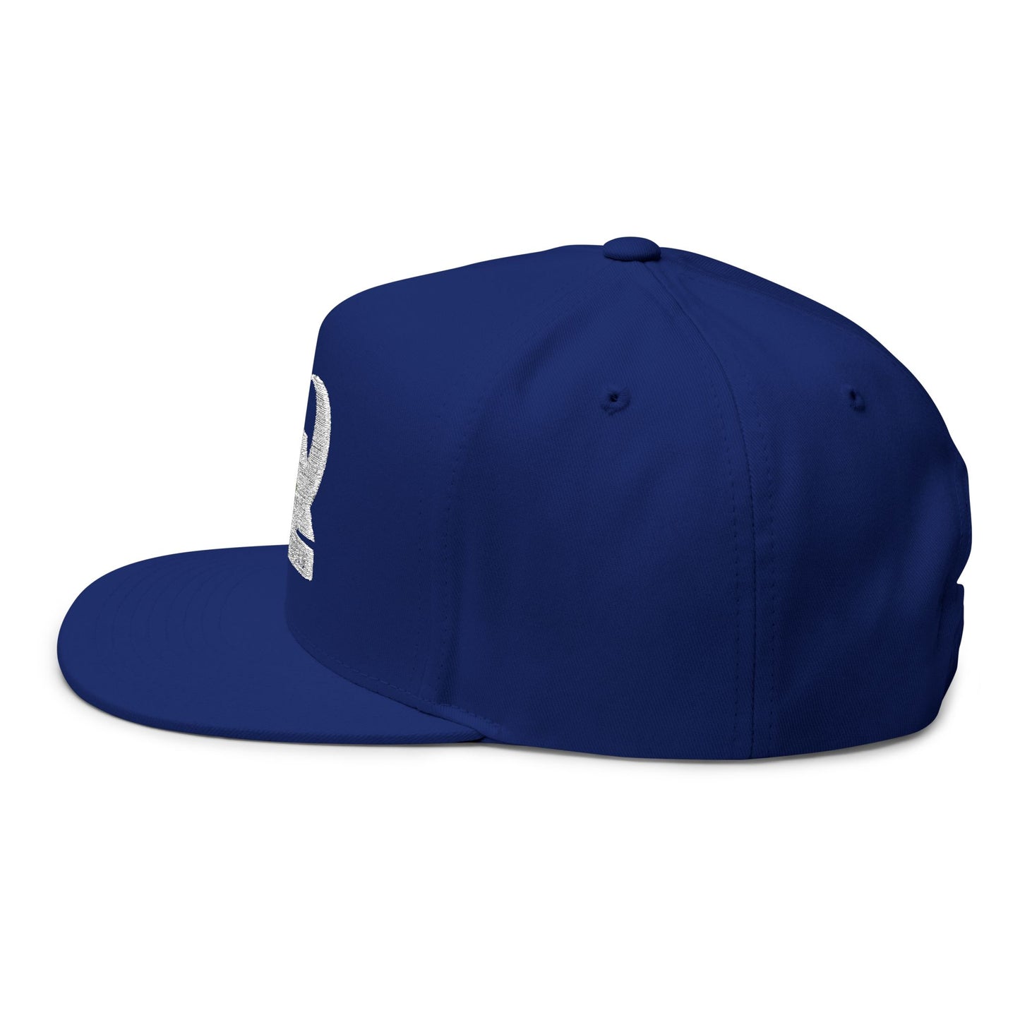 Flat Bill Cap - Embroidered MX Disc Golf - white logo
