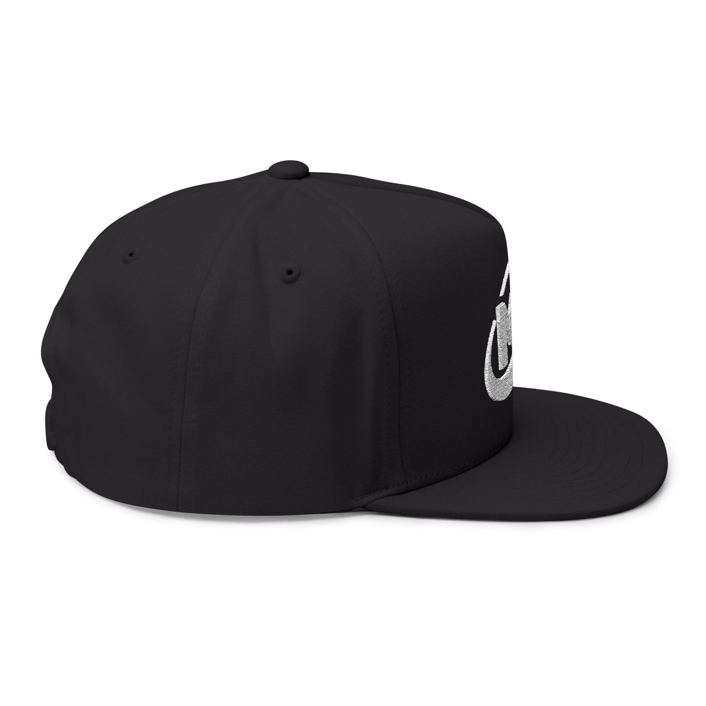 Flat Bill Cap - Embroidered MX Disc Golf - white logo
