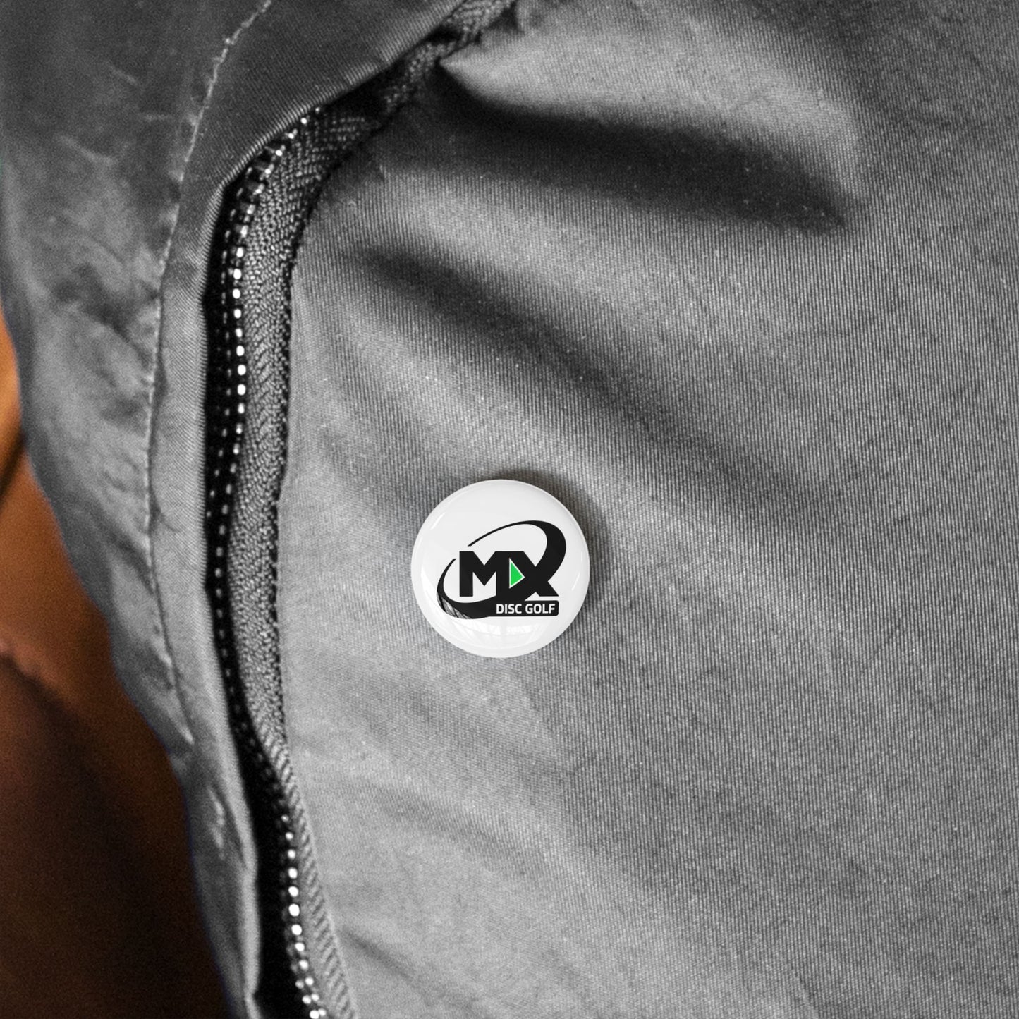 Round Pins - MX disc golf logo
