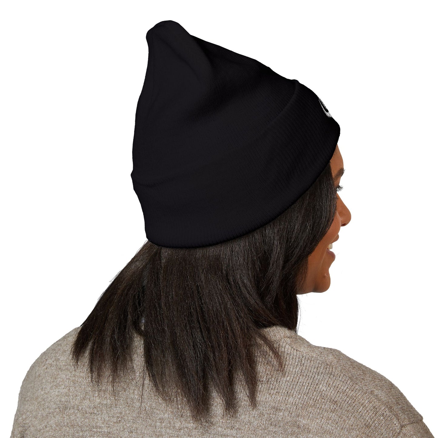 Embroidered Beanie Hat - MX disc golf white logo