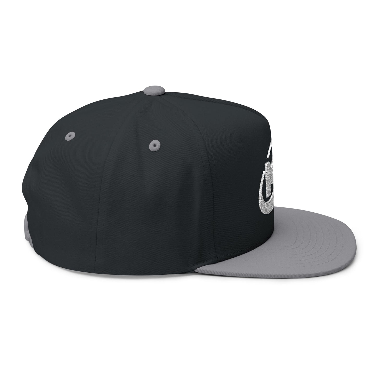 Flat Bill Cap - Embroidered MX Disc Golf - white logo