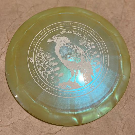 Dynamic Discs RAIDER (Glimmer) Yellow - Caracara 2024 MXDGC Stamp
