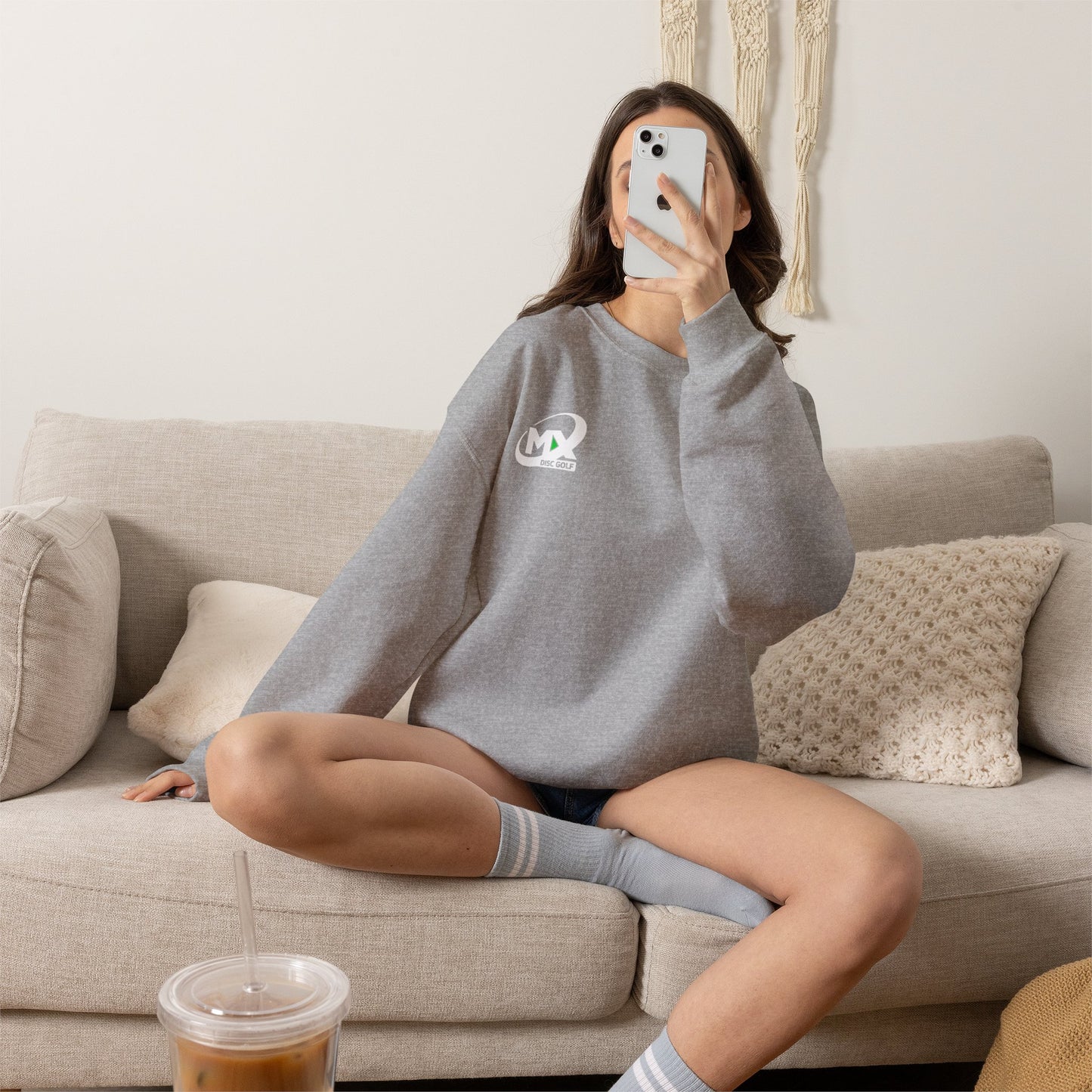Disc Golf Unisex Crewneck Sweatshirt - Mx logo