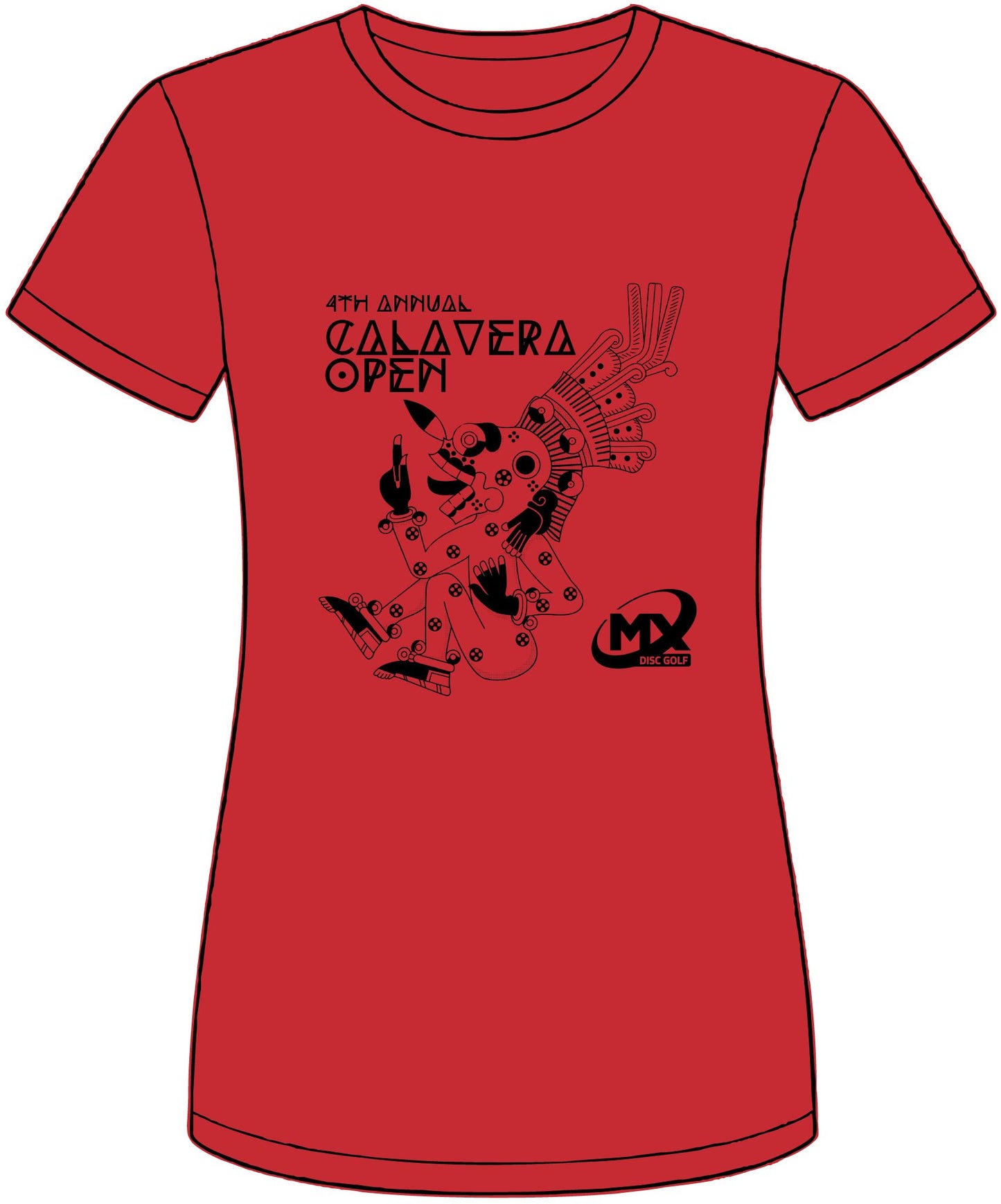 short-sleeve t-shirt -4th Calavera open - Mx disc golf