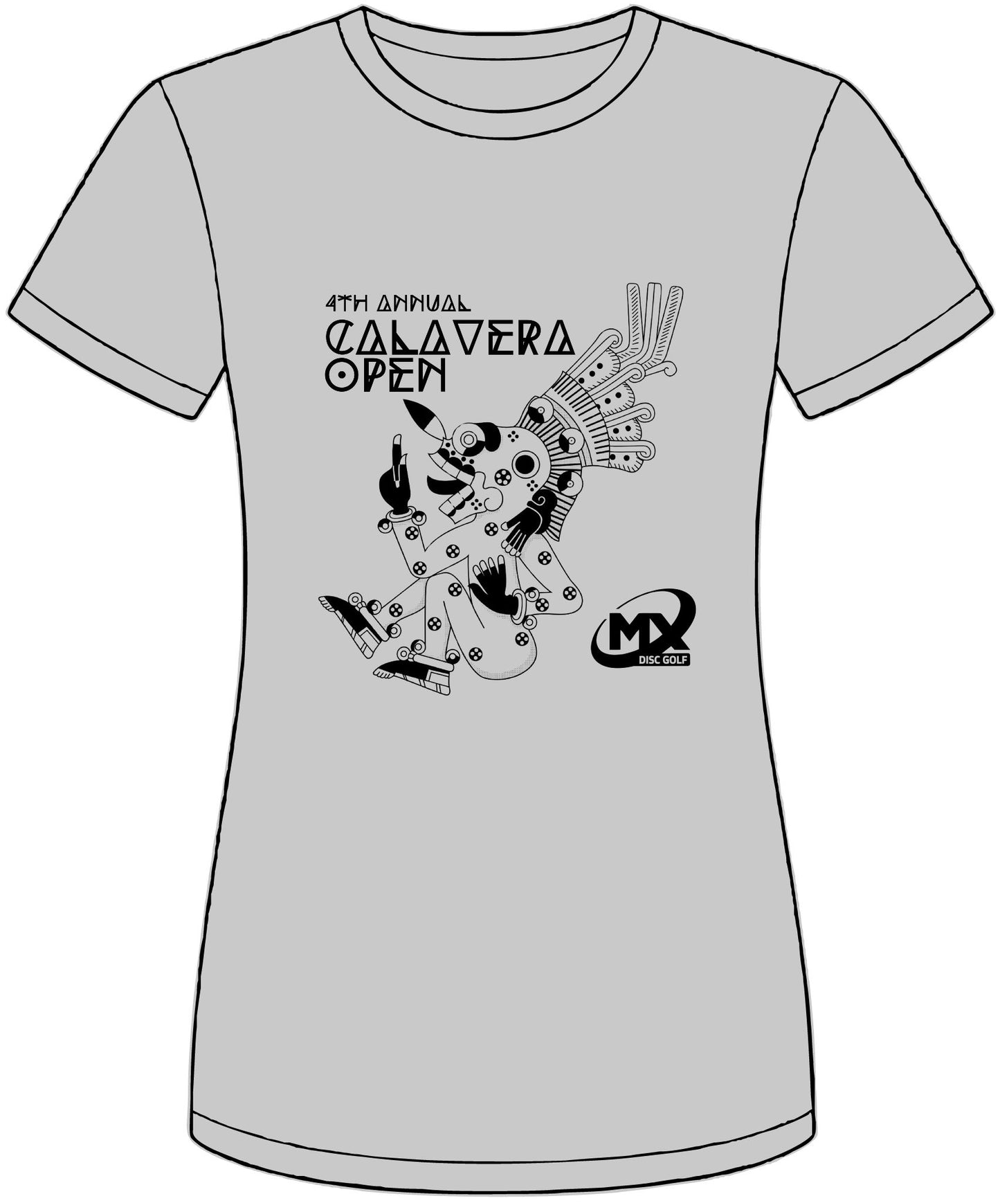 short-sleeve t-shirt -4th Calavera open - Mx disc golf