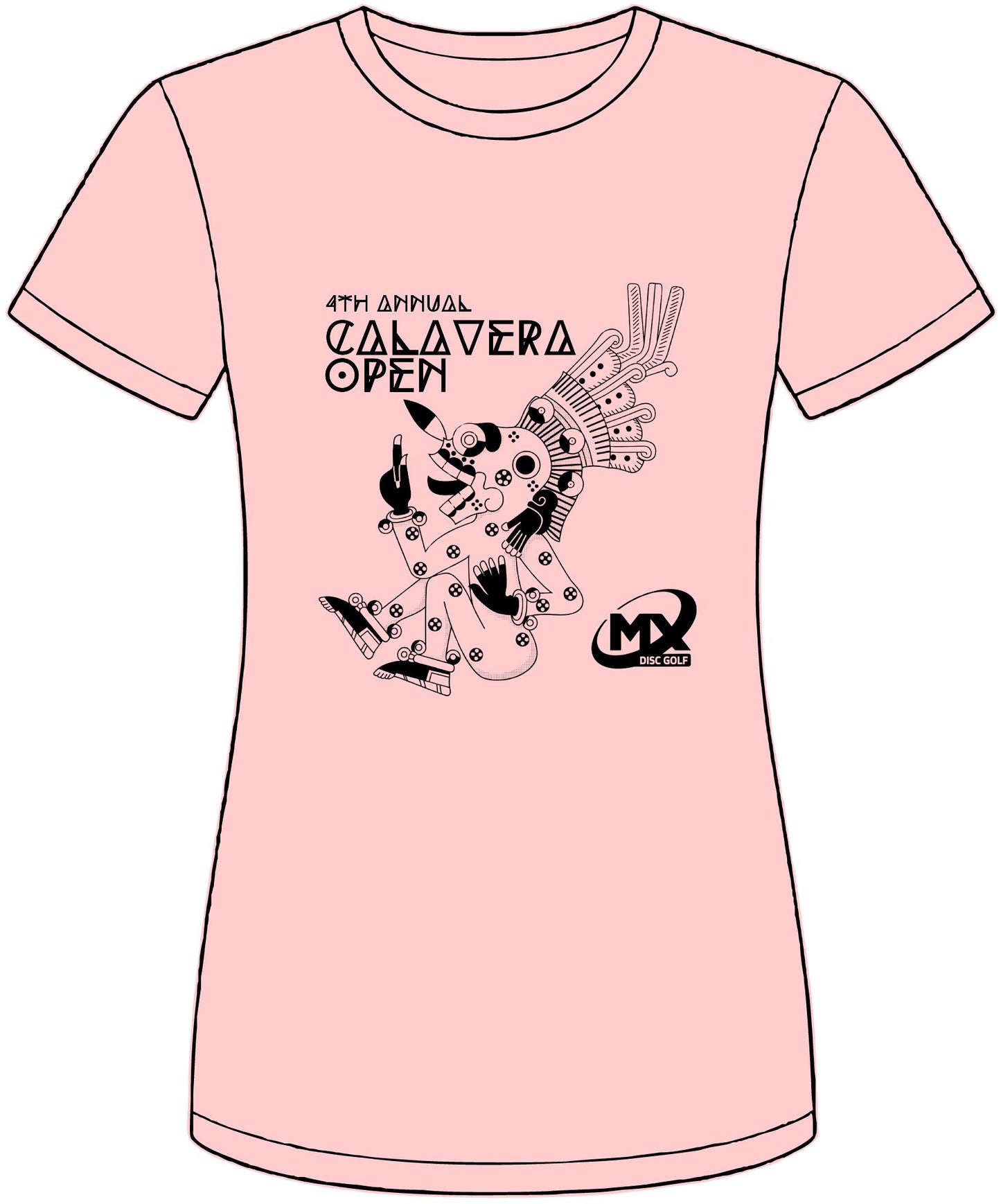 short-sleeve t-shirt -4th Calavera open - Mx disc golf