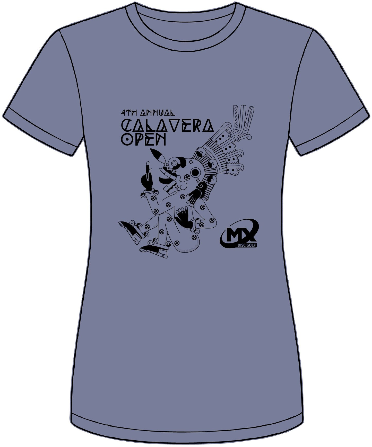 short-sleeve t-shirt -4th Calavera open - Mx disc golf