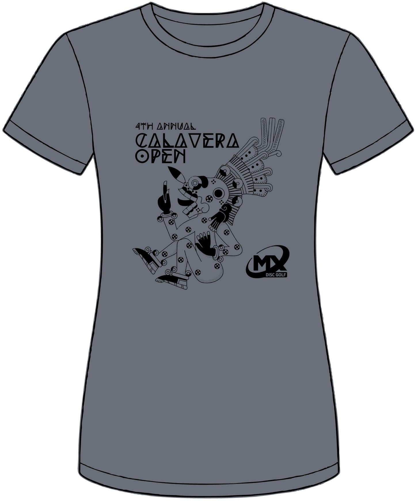 short-sleeve t-shirt -4th Calavera open - Mx disc golf