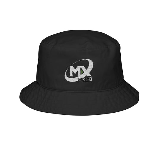 Unisex Embroidered Bucket Hat MX disc golf white logo