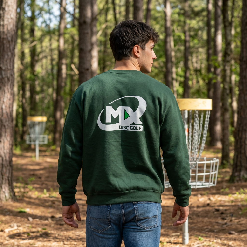 Disc Golf Unisex Crewneck Sweatshirt - Mx logo