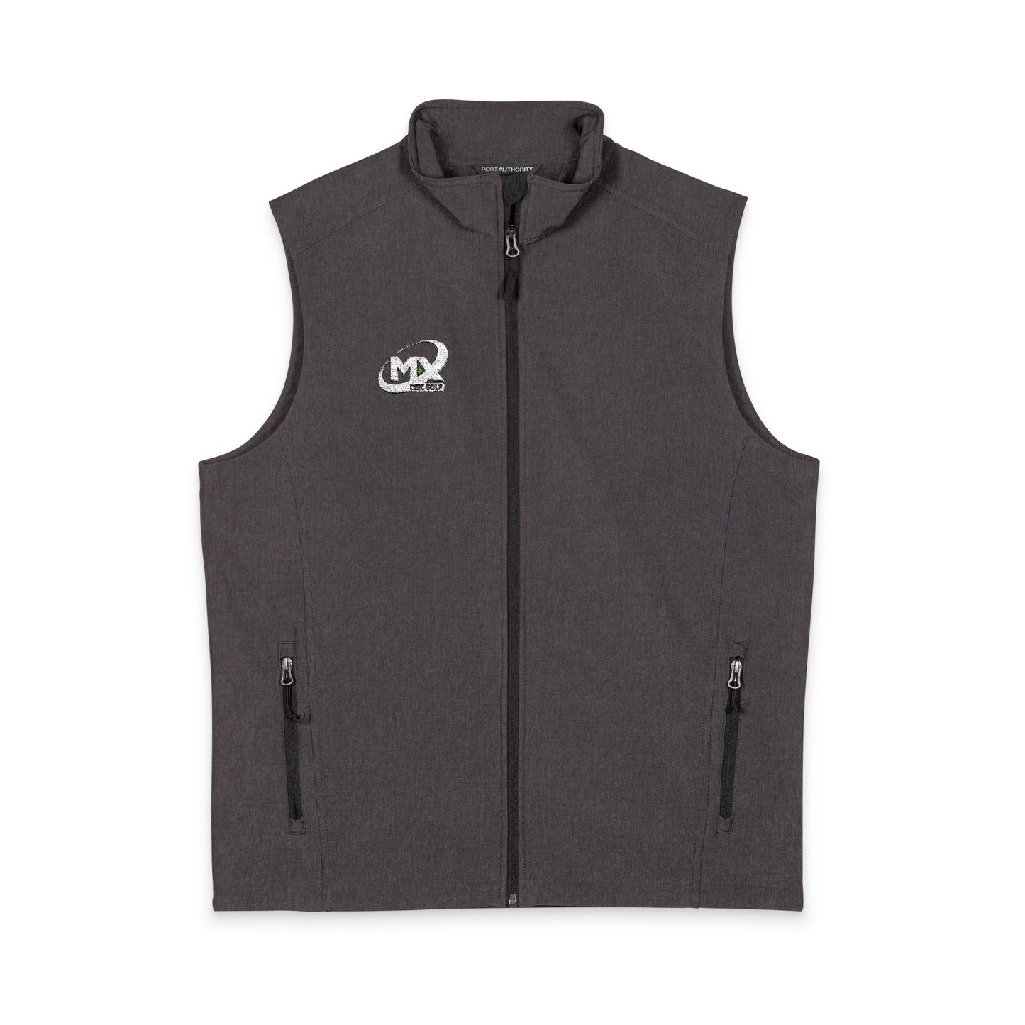 Men's Soft Shell Vest mx disc golf logo