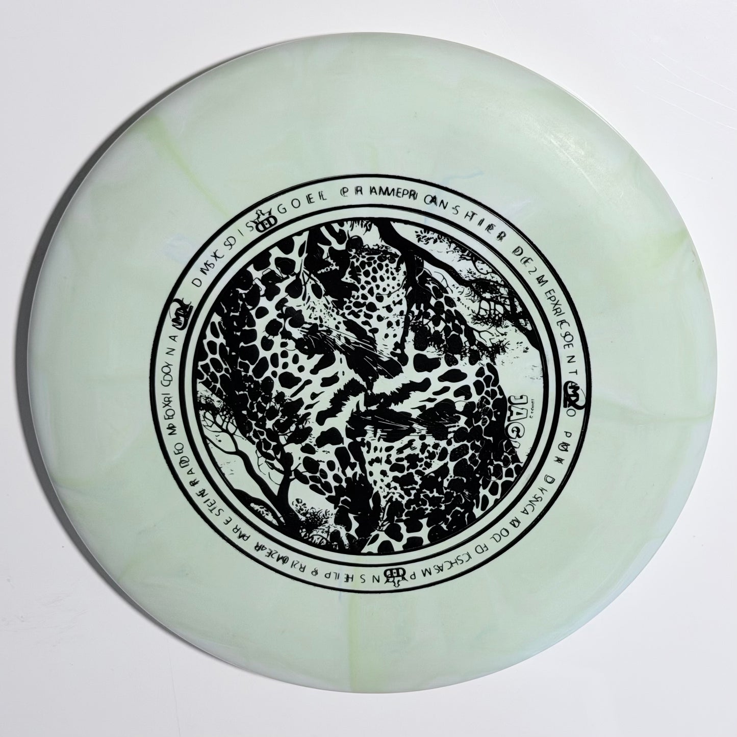 Dynamic Discs AGENT Misprint stamp • Burst green