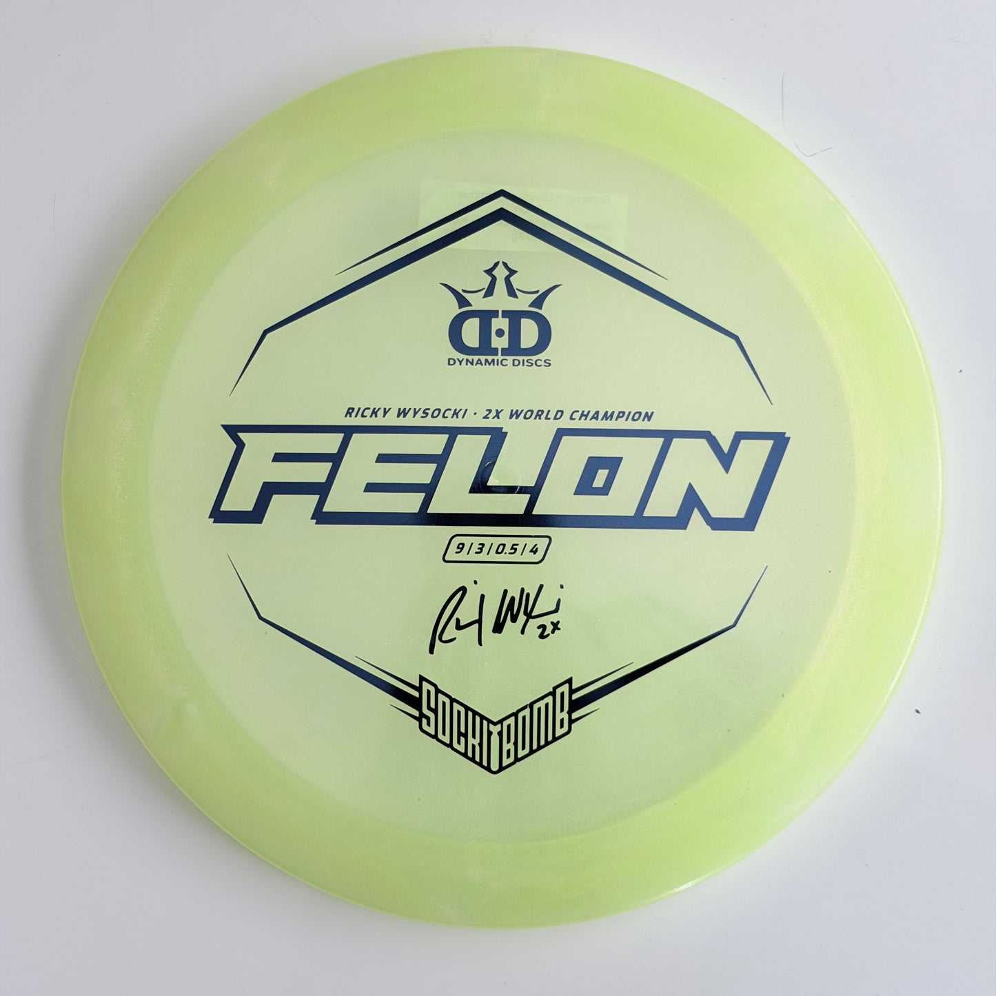 [USED] Dynamic Discs FELON • Yellow • Lucid-ice chameleon • 173 g