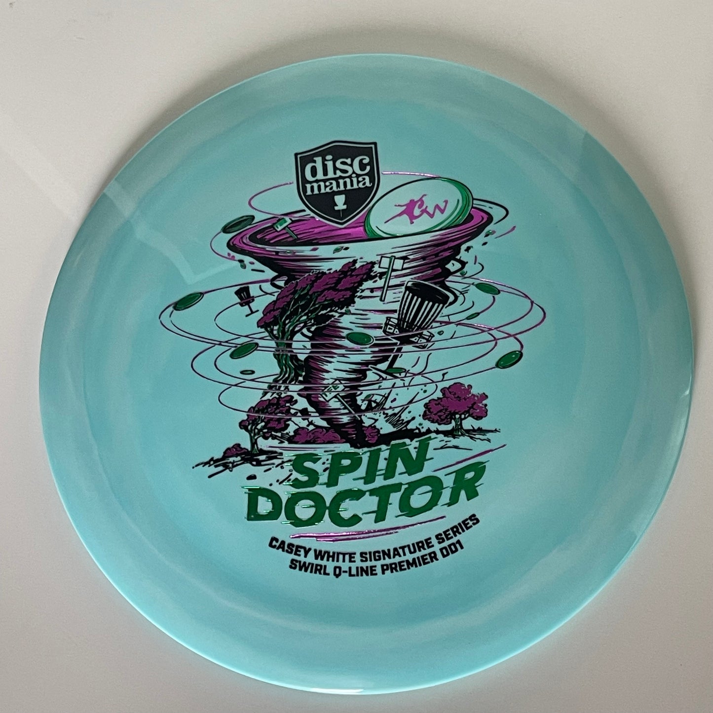 Discmania Spin Doctor • Swirl Q-line Premier DD1 • 174 g (Blue)