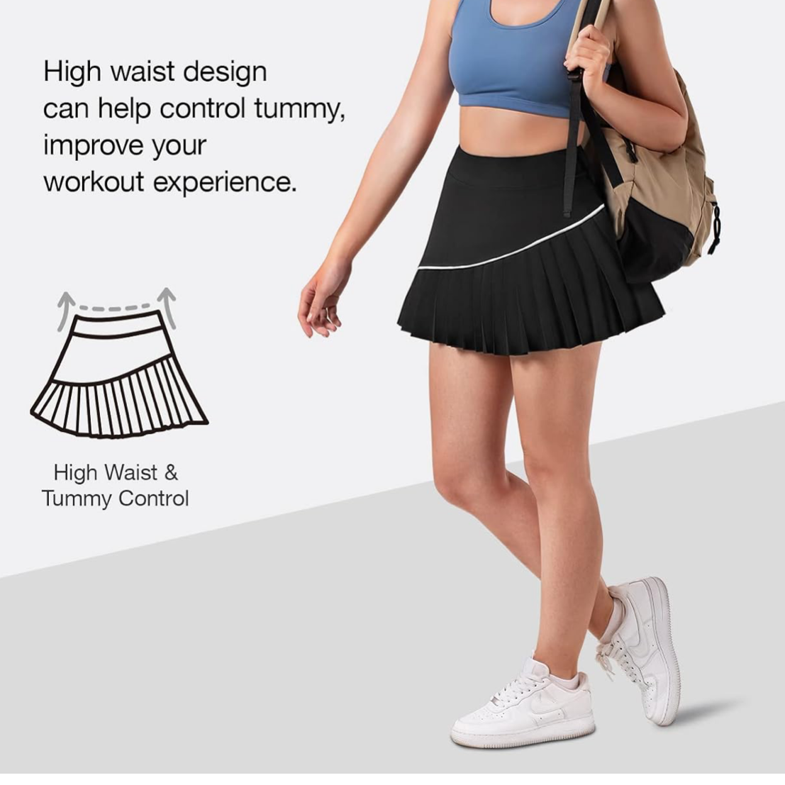 Falda deportiva - dos colores.